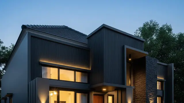 Model Rumah Mungil Tapi Terlihat Megah Dengan Fasad Modern Minimalis