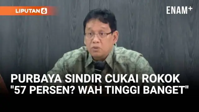 Purbaya Syok Dibisiki Tarif Cukai Rokok 57 Persen: Wah Tinggi Banget!