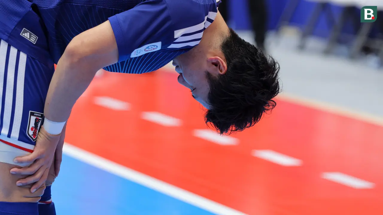 Foto: Para Pemain Jepang Tak Mampu Bendung Kekecewaan setelah Kalah Dari Timnas Futsal Indonesia di Piala Asia Futsal 2026
