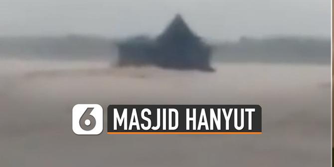 VIDEO: Viral Masjid Apung Hanyut Hingga Tengah Laut