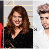 Martin Garrix, Meghan Trainor dan Zayn Malik (Bintang Pictures)