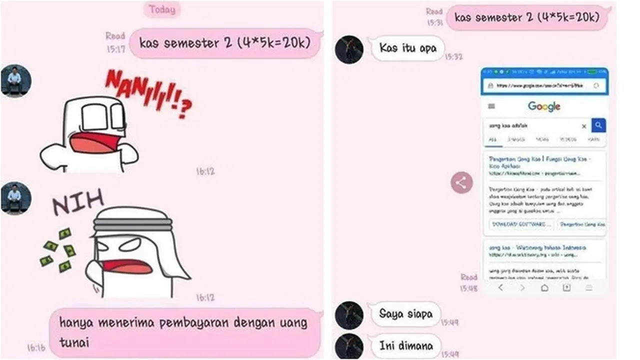 7 Chat Balasan Orang Ditagih Uang Kas Ini Kocak, Bikin Geregetan