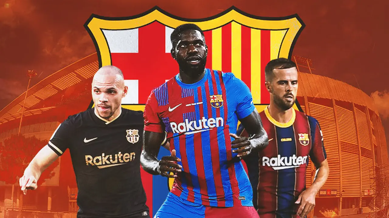 Barcelona - Martin Braithwaite, Samuel Umtiti, Miralem Pjanic