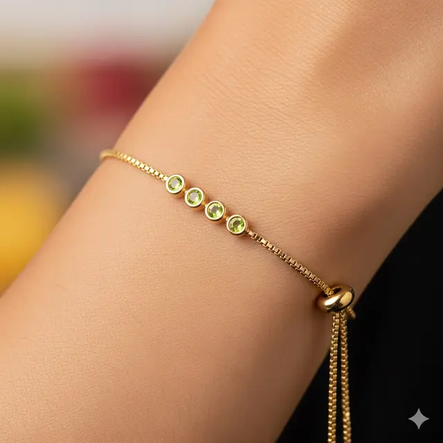 Gelang Peridot untuk Tampilan Segar