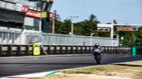 Pembalap Movistar Yamaha, Valentino Rossi saat menjalani tes MotoGP di Sirkuit Brno, Senin (6/8/2018). (Twitter/Yamaha MotoGP)