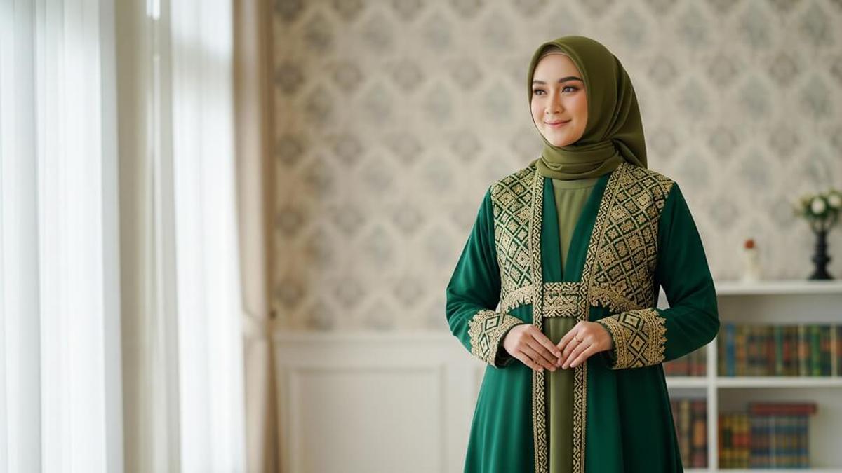 7 Rekomendasi Model Gamis Elegan untuk Majelis Taklim, Tampil Anggun, Nyaman, dan Syar'i