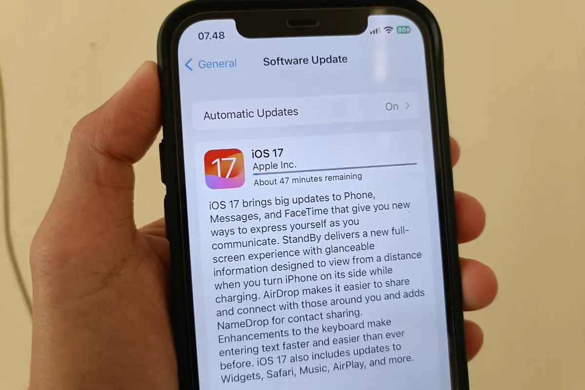 Update iOS 17 di iPhone