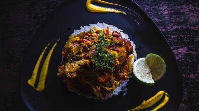 Ilustrasi masakan kulit ayam