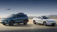 BYD Han L EV dan Tang L EV menyapa publik Tiongkok.