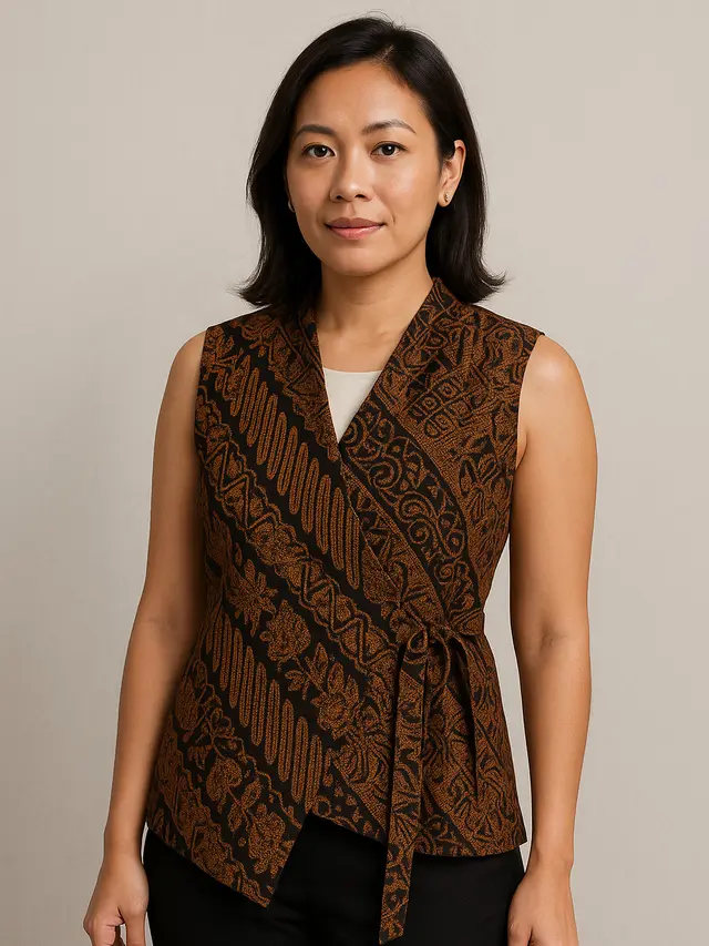Model Rompi Batik Tali Samping (Foto: ChatGPT)