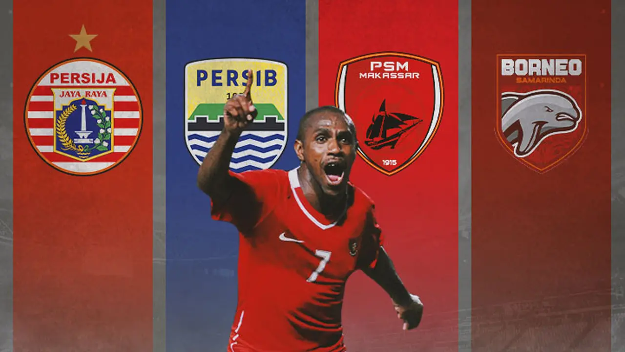 Ilustrasi - Boas Solossa, Persija Jakarta, Persib Bandung, PSM Makassar, Borneo Samarinda