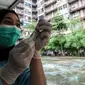 Petugas menyiapkkan vaksin COVID-19 dosis ketiga (booster)  untuk warga di RPTRA Rusun Benhil, Jakarta, Rabu (6/7/2022). Selain itu, vaksin booster juga jadi syarat bagi masyarakat yang ingin melakukan perjalanan menggunakan transportasi umum. (Liputan6.com/Johan Tallo)