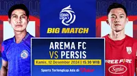 Link Siaran Langsung BRI Liga 1 Big Match: Arema vs Persis Solo di Vidio