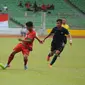 Timnas U-19 Indonesia vs Timnas U-19 Singapura (Liputan6.com/Helmi Fithriansyah)