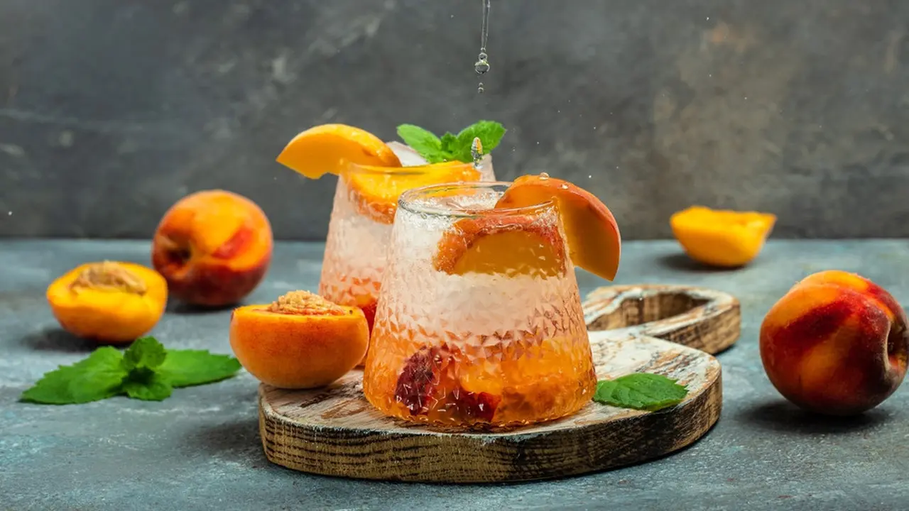resep peach splash