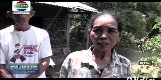 VIDEO: Talud Sungai di Madiun Ambrol, Rumah Sepasang Lansia Terancam Roboh