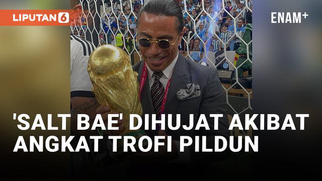 Angkat Trofi Piala Dunia Bareng Timnas Argentina, Salt Bae Dikecam Warganet