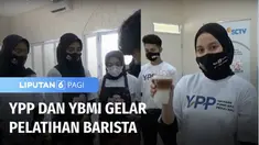 YPP SCTV-Indosiar, bekerja sama dengan Yayasan Bahtera Maju Indonesia, menggelar pelatihan untuk menjadi barista, tenaga ahli membuat minuman kopi. Selain pelatihan barista, ada juga bantuan berupa gerobak berjualan, alat pembuat kopi, lemari pending...