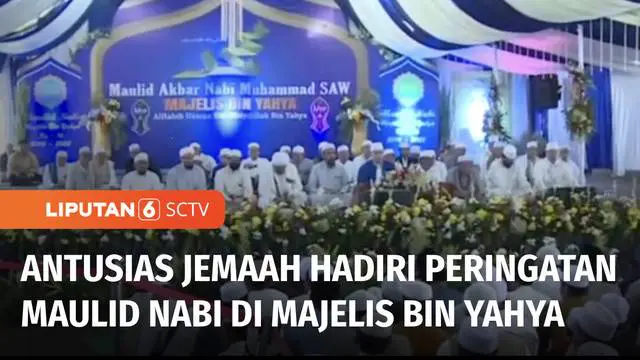 Warga Cisarua, Bogor, antusias mengikuti peringatan Maulid Nabi Muhammad SAW yang diselenggarakan Majelis bin Yahya. Sebelumnya, peringatan maulid dihentikan seiring pandemi Covid-19 selama 2 tahun.