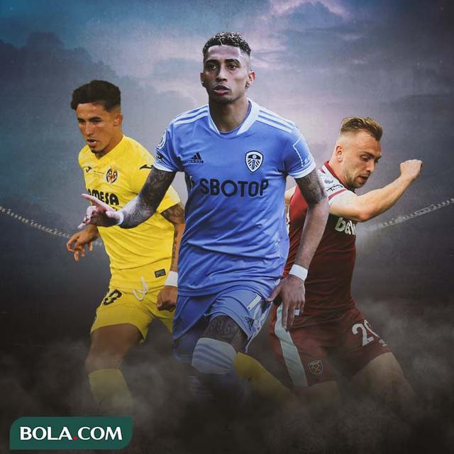 Ilustrasi - Yeremi Pino, Rapinha, Jarrod Bowen
