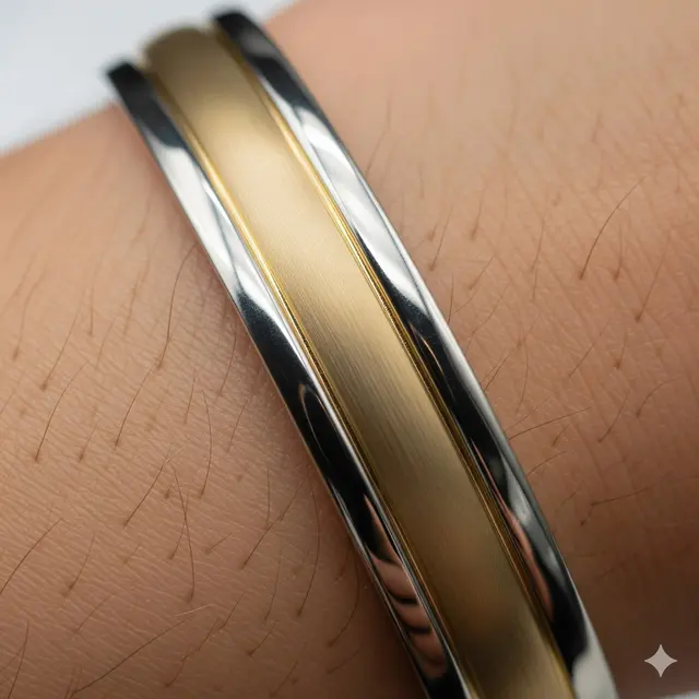 Bangle Kombinasi Matte–Glossy