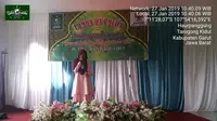 Salah satu peserta putri lomba dai muda Nusantara di PCNU Garut (Liputan6.com/Jayadi Supriadin)