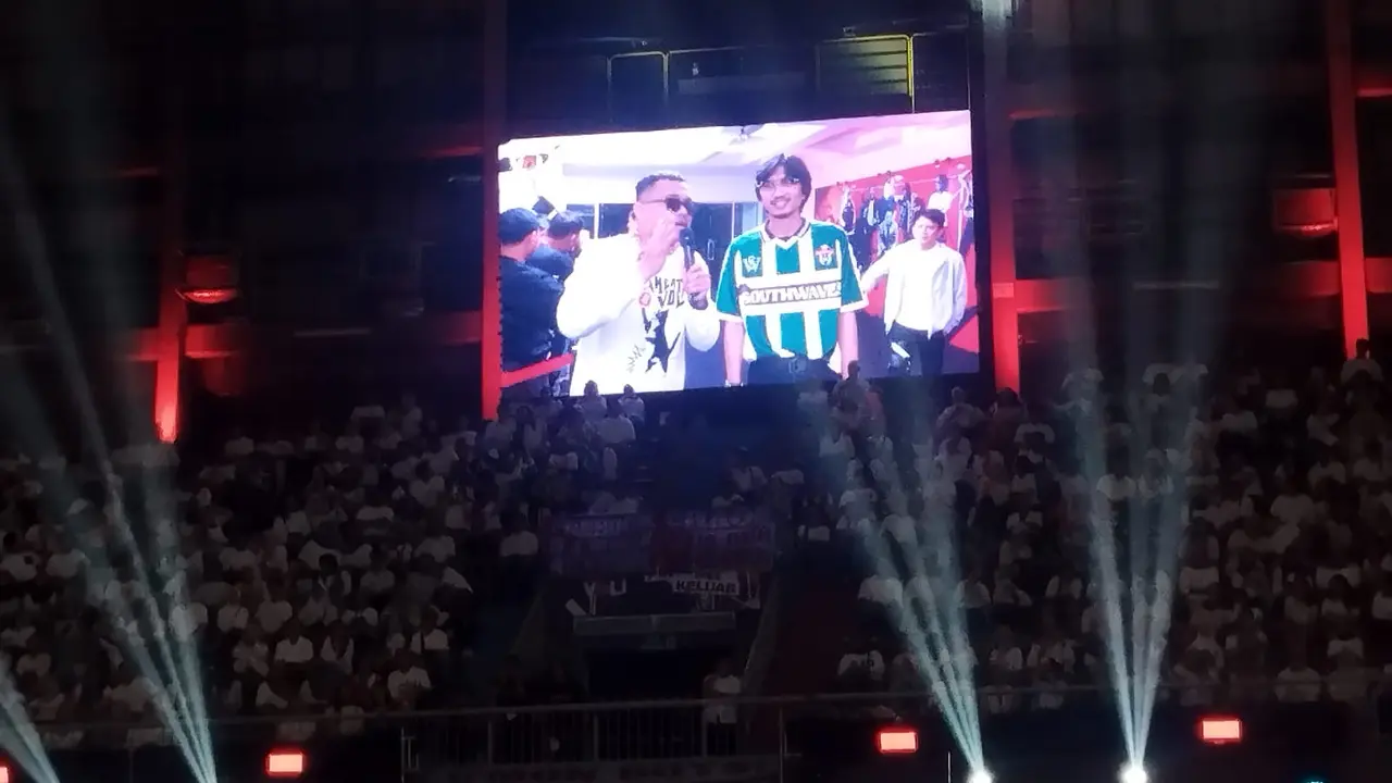 Duta Sheila On 7 di Bahkan Voli 3. (M Altaf Jauhar/ Liputan6.com)