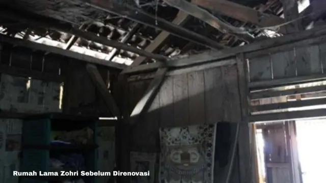 Rumah Zohri sebelum direnovasi.