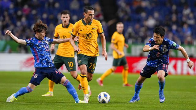 FOTO: Jepang Taklukkan Australia di Kualifikasi Piala Dunia 2022