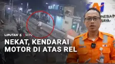 Viral di media sosial ulah warga mengendarai motor di jalur rel kereta api. PT. KAI Daop 8 Surabaya menyesalkan aksi pemotor itu karena membahayakan perjalanan kereta sekaligus pemotor itu sendiri.