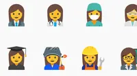 Emoji berkarakter perempuan dalam berbagai profesi (Sumber: Business Insider).