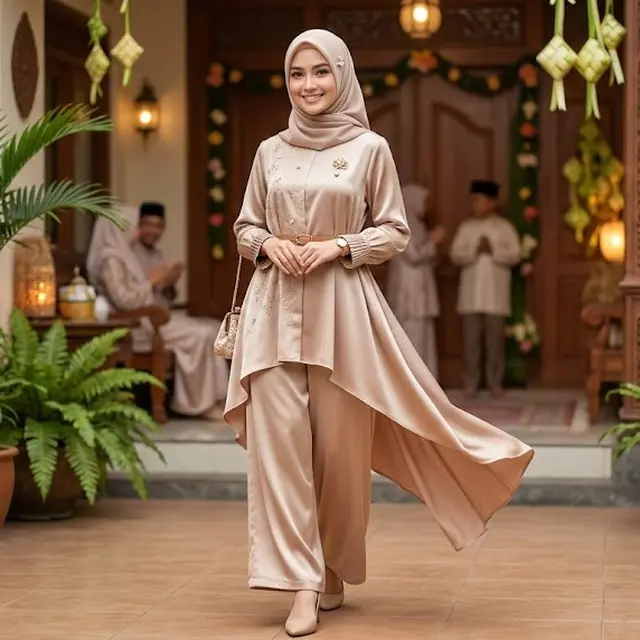 Set Celana dan Blouse untuk Lebaran 2026