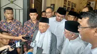 Ma'ruf Amin pun bergerilya di wilayah yang menjadi basis suara calon presiden Prabowo Subianto pada Pilpres 2014. (Liputan6.com/Putu Merta)