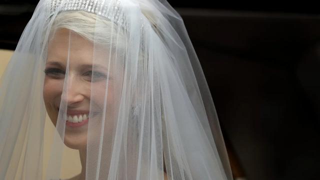 Lady Gabriella menikah dengan Thomas Kingston pada 18 Mei 2019. (AP/Frank Augstein)