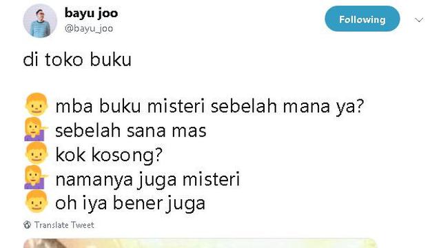 Percakapan Netizen ‘Di Toko Buku’