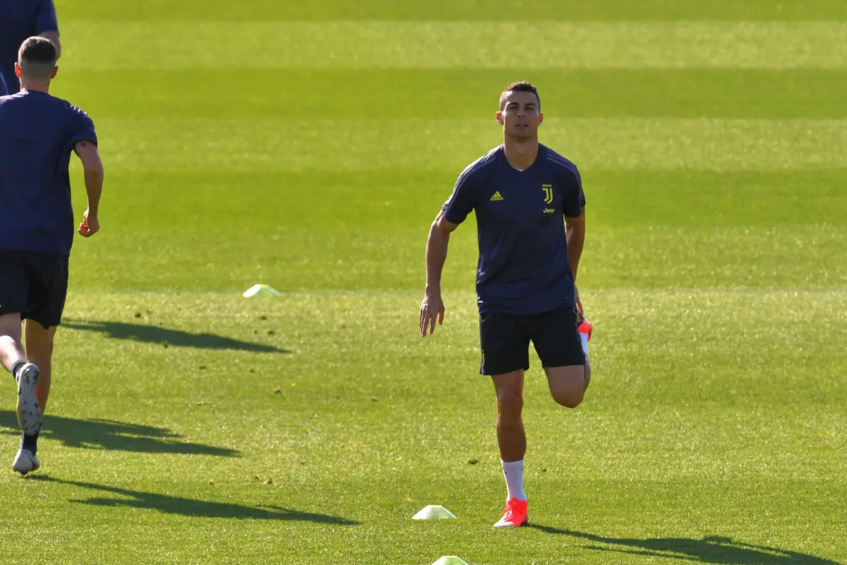 Jelang Hadapi Manchester United, Ronaldo Semangat Berlatih