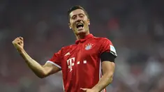 Bayern Munchen mengawali Bundesliga 2016-2017 dengan kemenangan 6-0 atas Werder Bremen di Allianz Arena, Munchen, Sabtu (27/8/2016) dini hari WIB. Robert Lewandowski mencatat hat-trick. (AFP/Christof Stache)