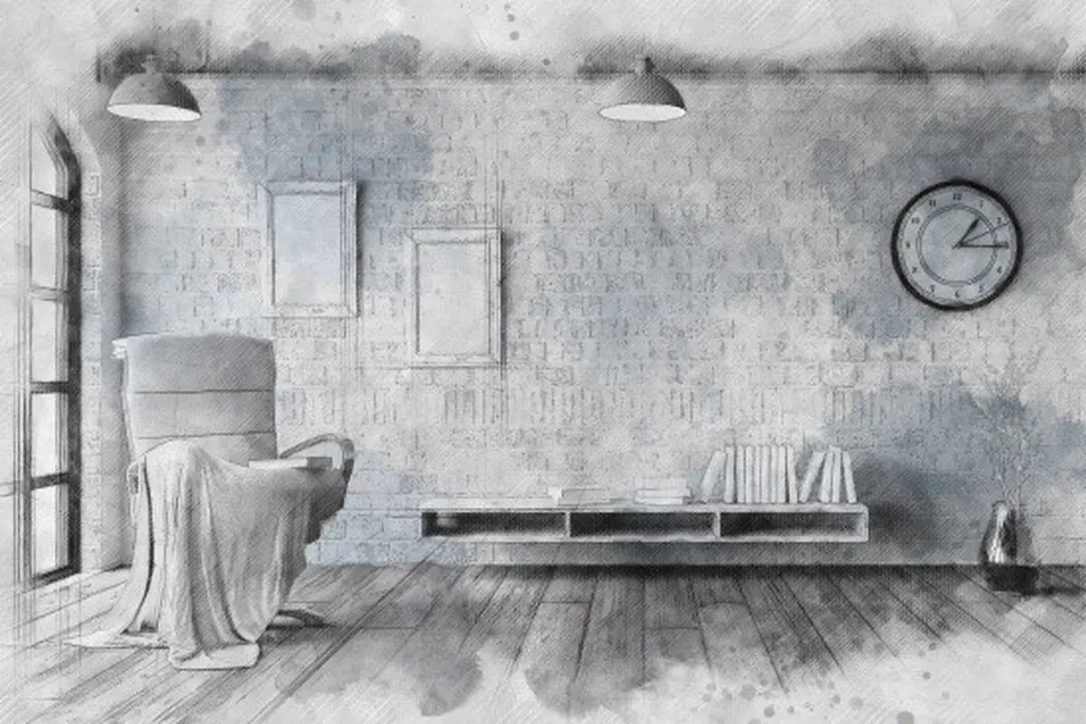 Sketsa Rumah 10x20 (credit: kjpargeter/freepik)