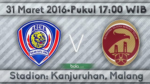 Arema Cronus vs Sriwijaya FC (Bola.com/Samsul Hadi)