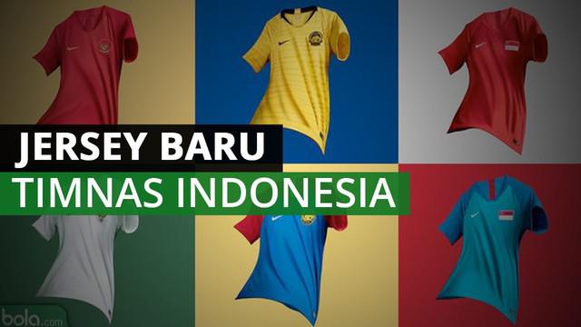Berita video mengenai jersey baru dari Timnas Indonesia, Malaysia, dan Singapura untuk Piala AFF 2018.