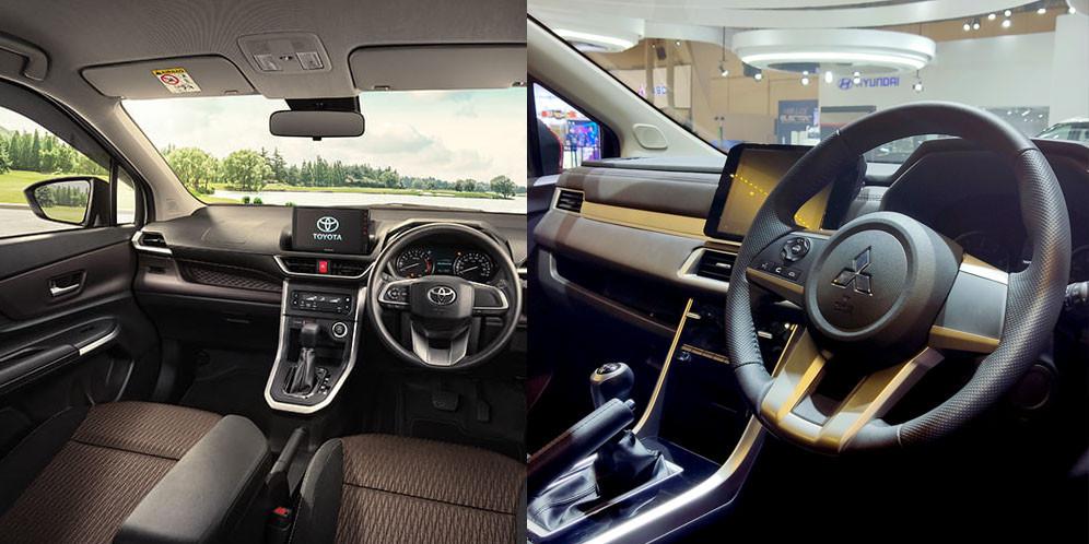 Interior All New Toyota Avanza dan Mitsubishi Xpander Sport (Istimewa)
