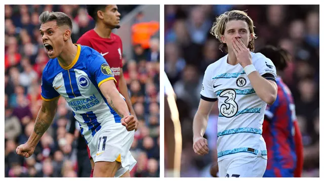 Foto: Hattrick Leandro Trossard Buyarkan Kemenangan Liverpool, Gol Debut Aubameyang dan Conor Gallagher Menangkan Chelsea