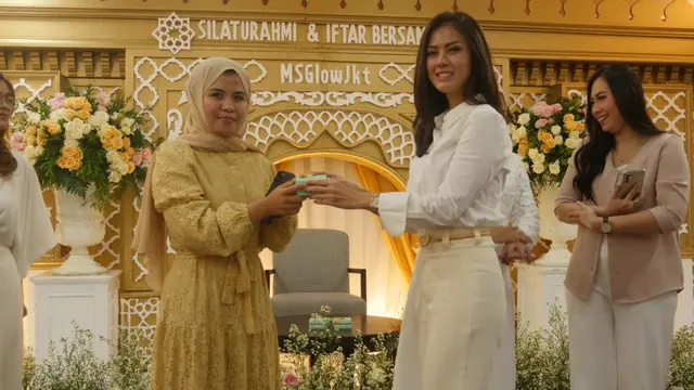 Rere Setyawan di acara silaturahmi sekaligus Iftar MS Glow JKT 