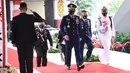 Panglima TNI Marsekal TNI Hadi Tjahjanto saat tiba menghadiri sidang tahunan MPR RI di Gedung Nusantara Kompleks Parlemen Jakarta, Jumat (14/8/2020). (Pool/BiroPemberitaanParlemen)