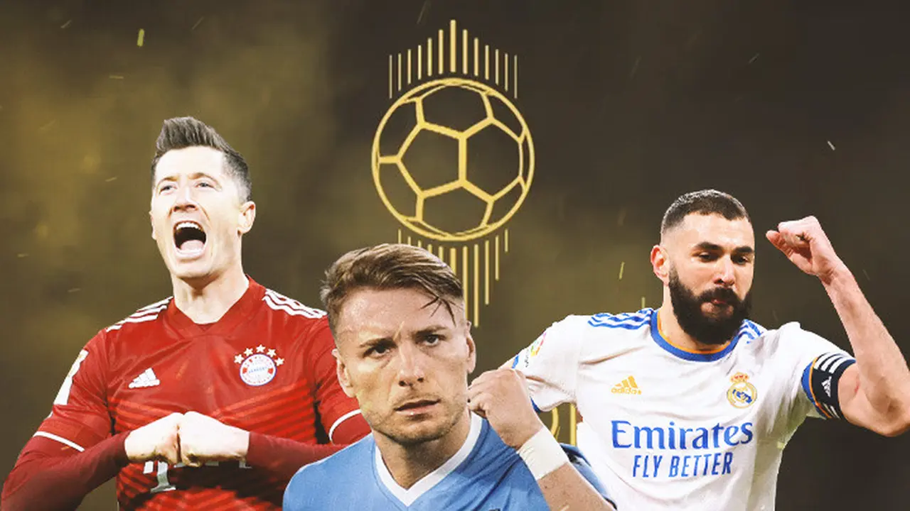 Ilustrasi - Lewandowski, Immobile, Benzema