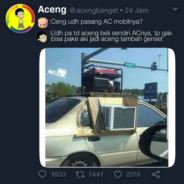 Meme perbaikan mobil