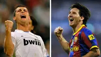 Lionel Messi dan Cristiano Ronaldo (topdrawersoccer.com)