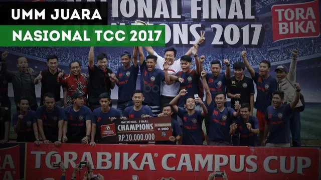 Universitas Muhammadiyah Malang keluar sebagai juara Nasional Torabika Campus Cup 2017.