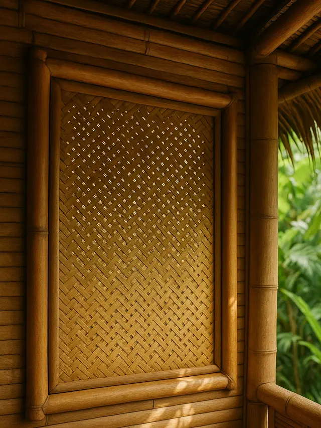 Model Jendela Rumah Bambu yang Cantik untuk Hunian Tropis