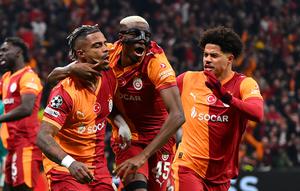Kemenangan tersebut menjadi modal berharga Galatasaray sebelum melakoni laga leg kedua di Anfield, Liverpool, pada Rabu (18/03/2026) waktu setempat mendatang.(AFP/Yasin Akgul)